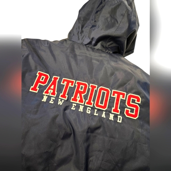 New England Patriots NFL logo Mens zipper winter jacket with hood XXL - Picture 2 of 6